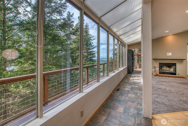 121 Switchback Rd, Orcas Island, WA 98245 - unfurnished sunroom with baseboards