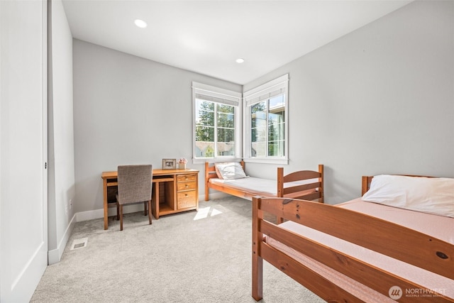 21888 SE 5th Pl, Sammamish, WA 98074 - bedroom with light colored carpet, recessed lighting, and baseboards