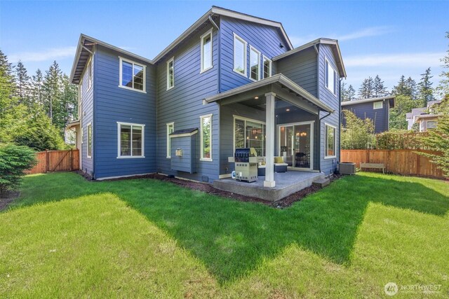 21888 SE 5th Pl, Sammamish, WA 98074 - back of house with a patio and cooling unit