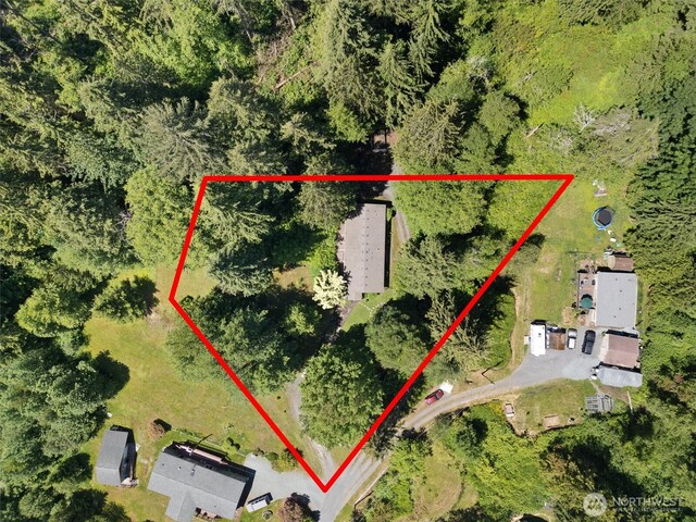 4628 109th Ave SE, Snohomish, WA 98290 - aerial view of property's location featuring property boundaries highlighted