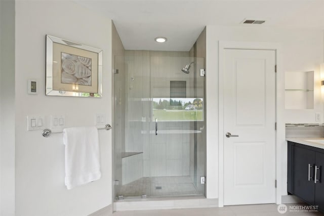 8906 NE 275th St, Battle Ground, WA 98604 - full bath featuring a stall shower and vanity