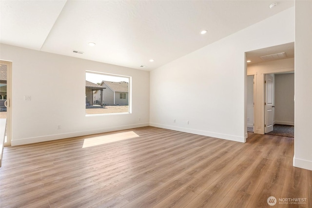 311 W Sandy Loop, Moses Lake, WA 98837 - empty room featuring light wood-style floors, recessed lighting, and a smoke detector