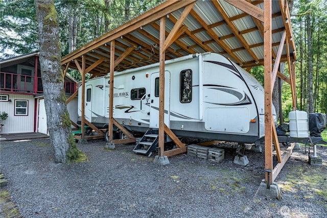 711 E Herron Blvd NW, Lakebay, WA 98349 - view of patio / terrace featuring a carport