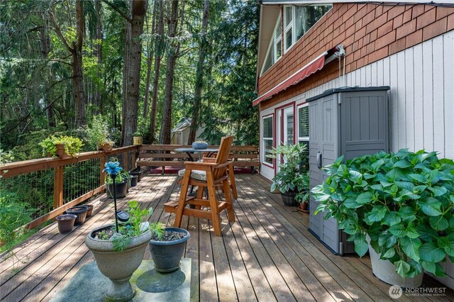 711 E Herron Blvd NW, Lakebay, WA 98349 - view of wooden deck