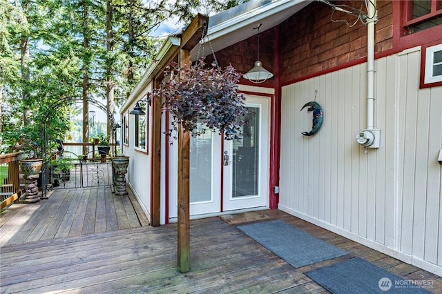 711 E Herron Blvd NW, Lakebay, WA 98349 - wooden deck with french doors