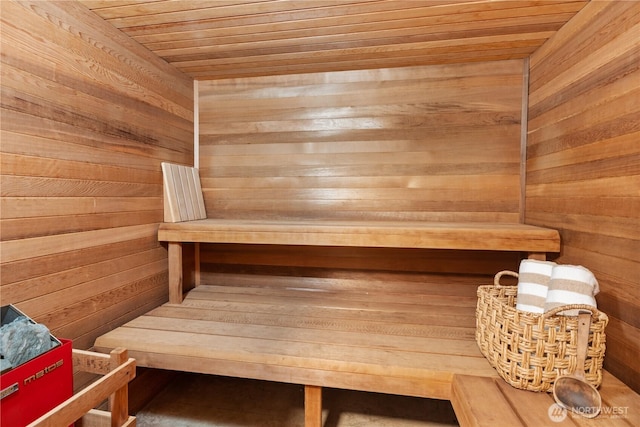 9317 192nd Pl SW, Edmonds, WA 98020 - relaxing sauna featuring wooden ceiling and wood walls