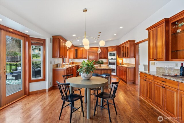 9317 192nd Pl SW, Edmonds, WA 98020 - dining space featuring wood finished floors and recessed lighting