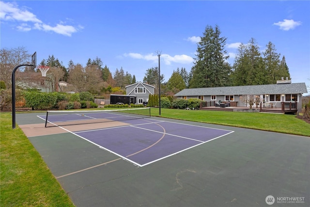 9317 192nd Pl SW, Edmonds, WA 98020 - view of sport court featuring community basketball court and a tennis court