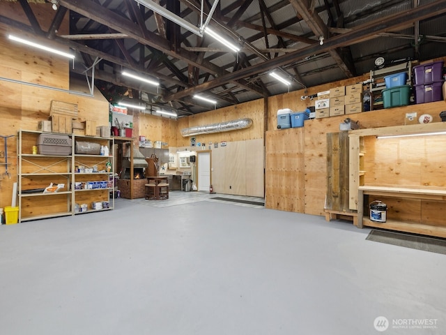 957 SW Camano Dr, Camano Island, WA 98282 - garage featuring a workshop area