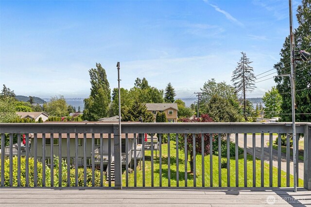 7391 E Grandview St, Port Orchard, WA 98366 - wooden deck with a lawn