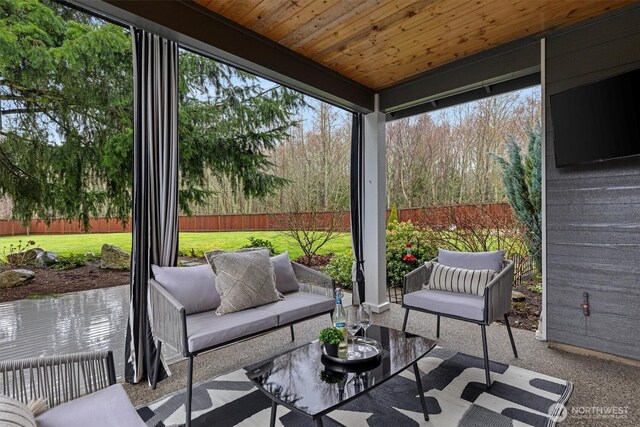 31632 19th Dr NW, Stanwood, WA 98292 - sunroom / solarium featuring outdoor lounge area