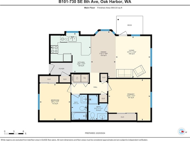 730 SE 8th Ave Unit B101, Oak Harbor, WA 98277 - property floor plan