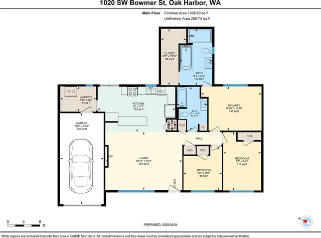 1020 SW Bowmer St, Oak Harbor, WA 98277 - room layout