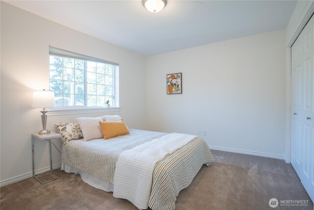 725 N 198th St, Shoreline, WA 98133 - carpeted bedroom with a closet and baseboards