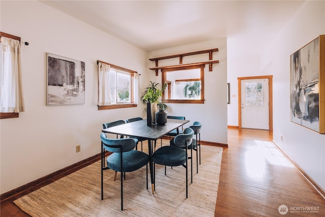 9202 3rd Ave NW, Seattle, WA 98117 - dining space with healthy amount of natural light, light wood-style floors, and baseboards