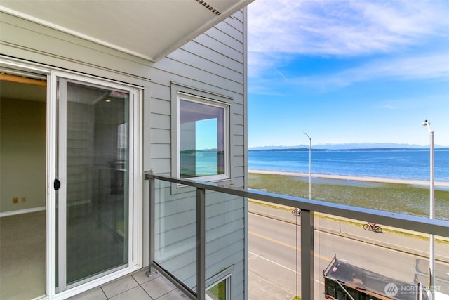 1526 Alki Ave SW Unit 303, Seattle, WA 98116 - balcony with view of water and beach