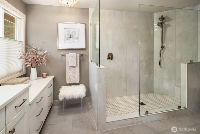 21505 30th Ave SE, Bothell, WA 98021 - full bath with vanity, tile patterned flooring, and a tile shower