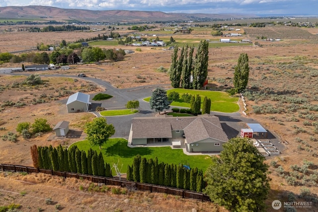 12009 NW Dodson Rd, Ephrata, WA 98823 - overview of rural landscape with mountains