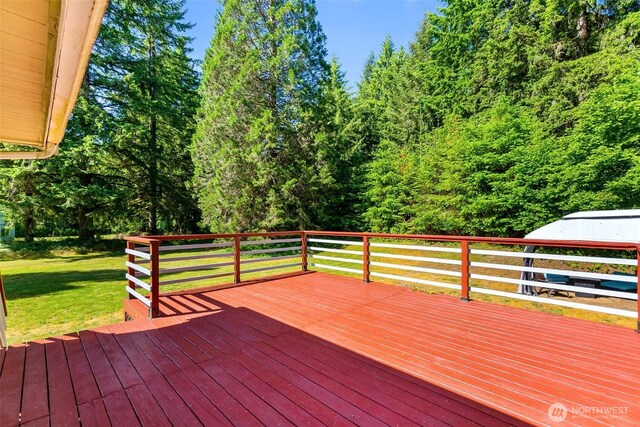 8827 Marlene Ct SW, Olympia, WA 98512 - deck with a lawn