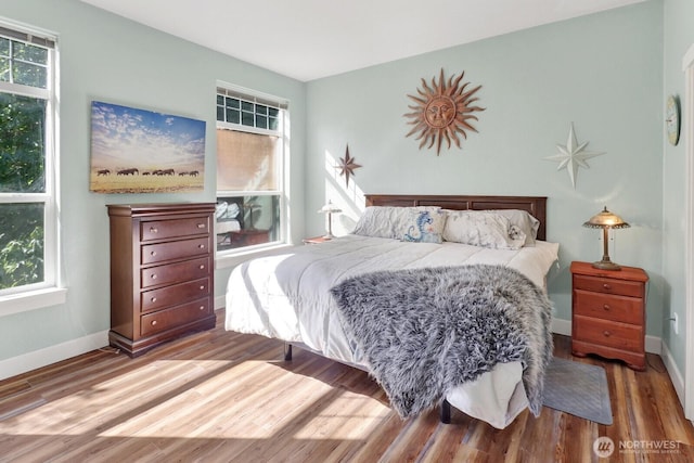 1055 Falls Dr, Bellingham, WA 98229 - bedroom featuring wood finished floors and baseboards