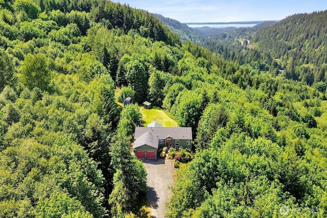 1055 Falls Dr, Bellingham, WA 98229 - view of subject property with a heavily wooded area