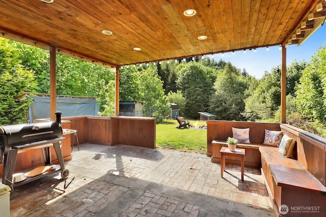 1055 Falls Dr, Bellingham, WA 98229 - view of patio / terrace featuring outdoor lounge area and a grill