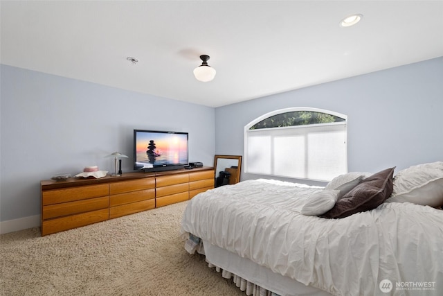 699 Lehman Dr, Camano Island, WA 98282 - carpeted bedroom featuring recessed lighting