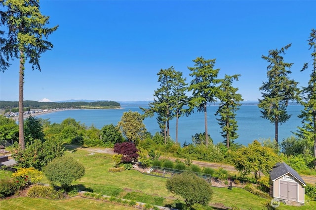 699 Lehman Dr, Camano Island, WA 98282 - water view featuring a mountain backdrop