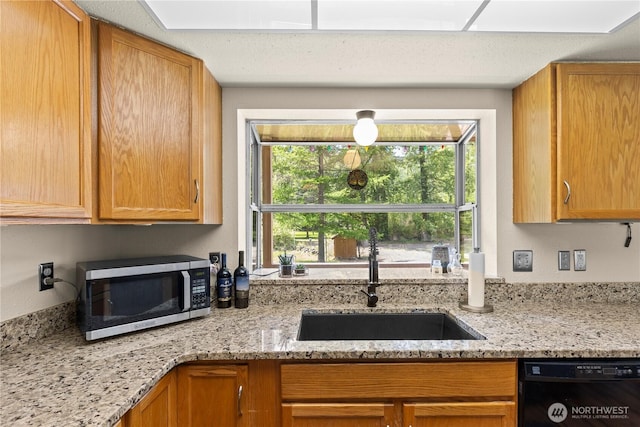 51 Deer Meadow Ln, Naches, WA 98937 - kitchen featuring stainless steel microwave, dishwasher, a sink, and plenty of natural light