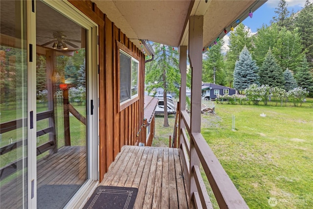 51 Deer Meadow Ln, Naches, WA 98937 - wooden terrace featuring a lawn