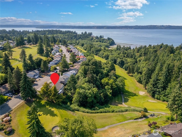 3726 SW 313th St, Federal Way, WA 98023 - aerial perspective of suburban area with a golf club and a nearby body of water