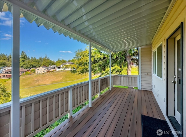 3726 SW 313th St, Federal Way, WA 98023 - wooden terrace with a yard and a residential view