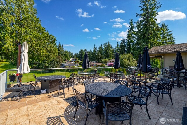 3726 SW 313th St, Federal Way, WA 98023 - view of patio featuring outdoor dining area and view of scattered trees
