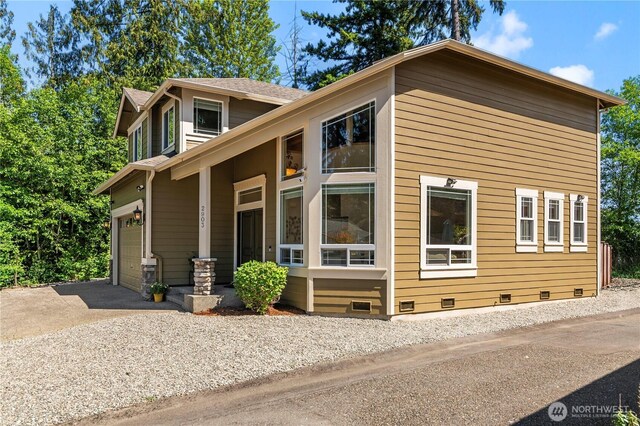 2903 96th St SE, Everett, WA 98208 - view of front of property with crawl space and driveway
