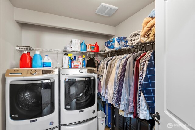 2903 96th St SE, Everett, WA 98208 - laundry area with washing machine and dryer
