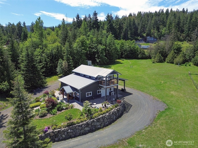 1068 Happy Valley Rd, Sequim, WA 98382 - view of subject property with a forest
