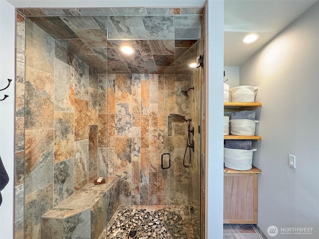 1068 Happy Valley Rd, Sequim, WA 98382 - bathroom featuring a stall shower