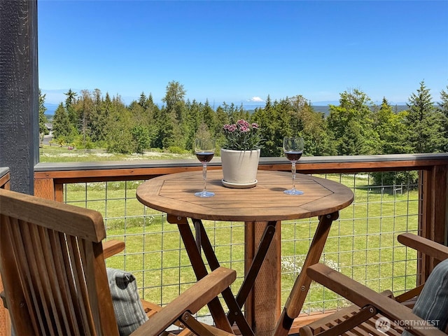 1068 Happy Valley Rd, Sequim, WA 98382 - wooden deck featuring a yard and exterior structure