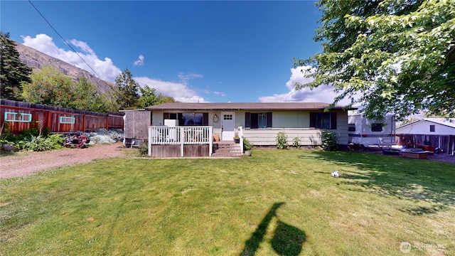 6 Elgin Way, Oroville, WA 98844 - back of property with a porch