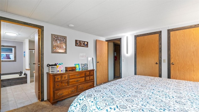 311 W Clay, Dayton, WA 99328 - carpeted bedroom with crown molding and two closets