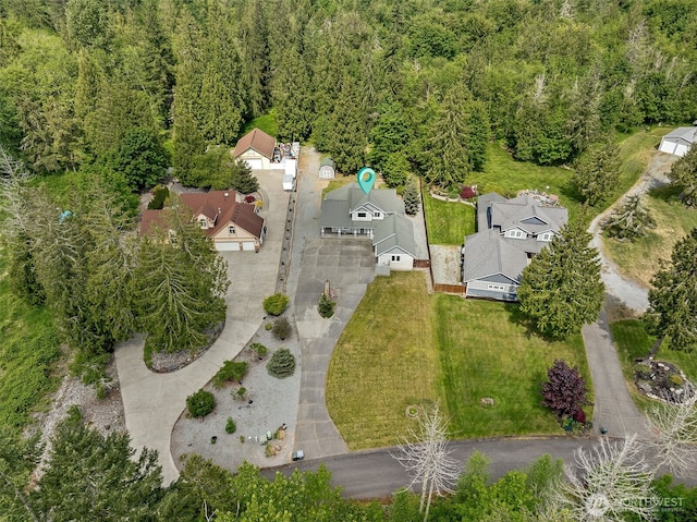 13123 320th Street Ct E, Graham, WA 98338 - drone / aerial view of a heavily wooded area