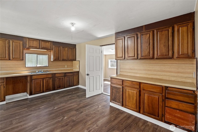 1109 River St, Hoquiam, WA 98550 - kitchen with tasteful backsplash, light countertops, and a sink
