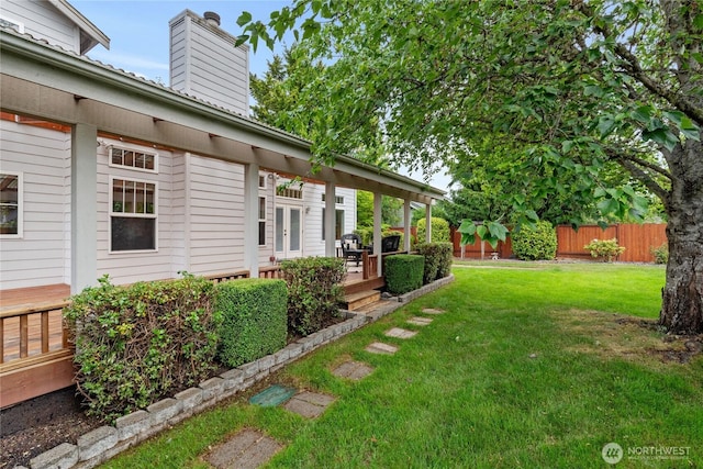 2433 18th St SE, Puyallup, WA 98374 - view of yard featuring french doors