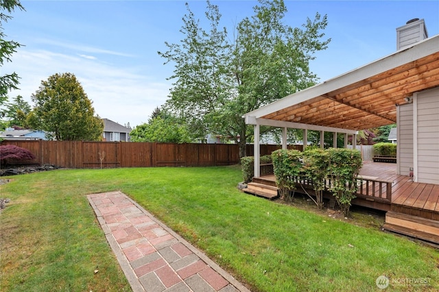 2433 18th St SE, Puyallup, WA 98374 - view of yard with a deck