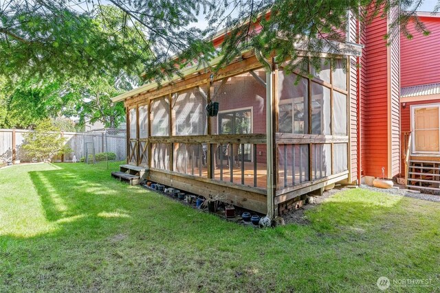 16515 126th Ave NE, Woodinville, WA 98072 - rear view of house with a sunroom