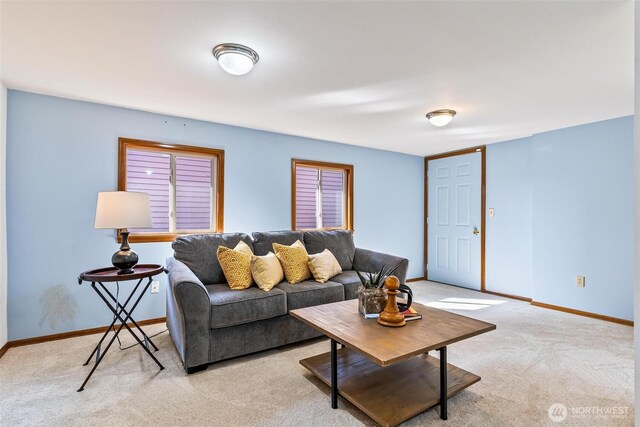 16515 126th Ave NE, Woodinville, WA 98072 - living room featuring light carpet and baseboards
