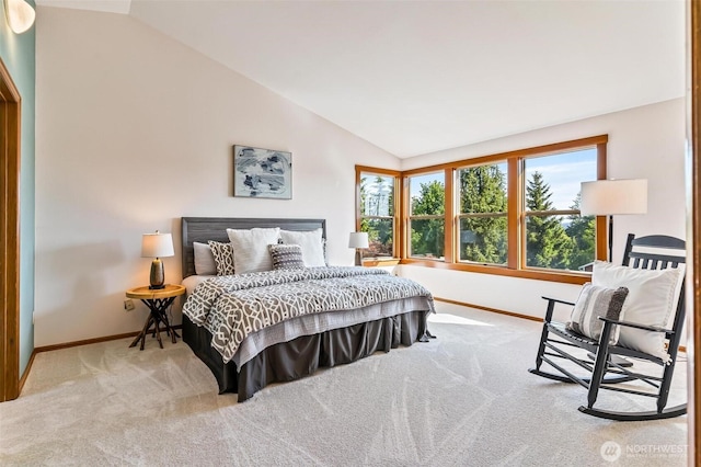 16515 126th Ave NE, Woodinville, WA 98072 - carpeted bedroom featuring lofted ceiling and baseboards