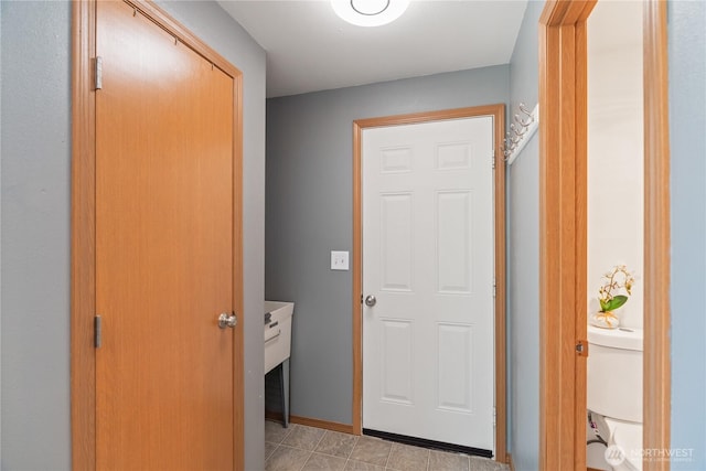 138 Stamper Rd, Elma, WA 98541 - hall featuring baseboards and light tile patterned flooring