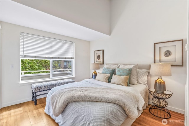10309 Midvale Ave N Unit B, Seattle, WA 98133 - bedroom with baseboards and light wood-style floors