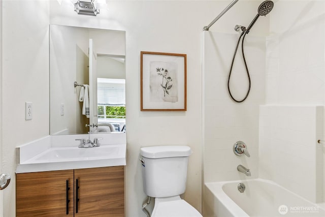 10309 Midvale Ave N Unit B, Seattle, WA 98133 - bathroom with bathing tub / shower combination, vanity, and toilet